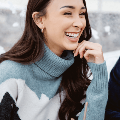 Ski Race Knit Wasatch · Blue Surf